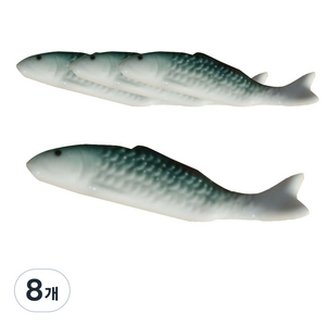 파라디 물고기 수저 받침대, 청녹색, 8개