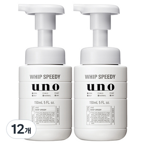 우노 휩 스피디 클렌징폼, 150ml, 12개
