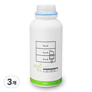 노루페인트 젯소, 화이트, 1L, 3개