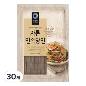 청정원 자른 민속당면, 500g, 30개