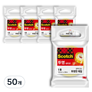 스카치 테이프 550 리필 12mm x 30m, 50개