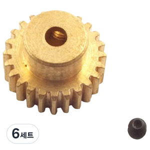 더블유엘토이 레프리카 Official Copper Motor gear WL602512, 6세트