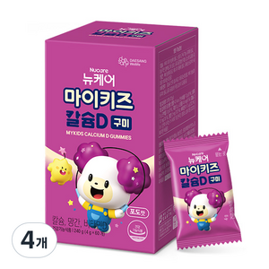 마이키즈 칼슘D 구미, 240g, 4개