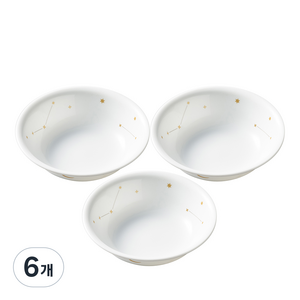 코렐 스타게이징 원형 앞접시, 6개, 단품, 혼합색상