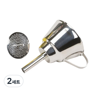 벨라쿠진 350ml 스테인리스 스틸 깔대기 + 거름망, 2세트