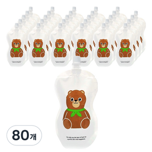 띵파우치 스파우트 파우치 곰돌이 150ml 9파이, 80개