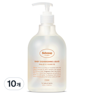 베베숲 홈 아기 주방세제, 620ml, 10개
