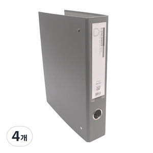 알파 합지 D링 A4 바인더 KD303 3공 5cm, 회색, 4개