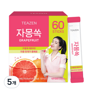 티젠 자몽쏙 분말차, 5g, 60개입, 5개