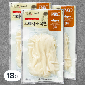 고래사어묵 어묵면, 140g, 18개