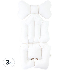 마롤로뜨 내추럴 신생아 카시트 유모차 라이너, 아이보리, 3개
