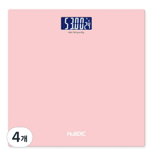 휴비딕 디지털 체중계, HUS-309, 핑크, 4개
