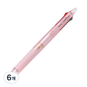 프릭션 슬림 3색 볼펜 0.38mm, 펄핑크, 6개