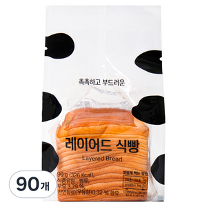 에이스엠앤티 레이어드 식빵, 90개, 90g