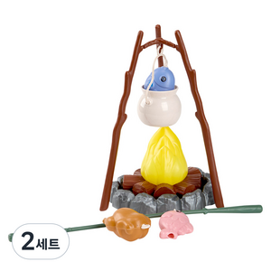 캐스비 플레이 캠핑 모닥불 소꿉놀이 세트 2738, 혼합색상, 2세트