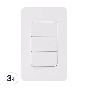 제일전기 전등 스위치 단로 3구, 3개
