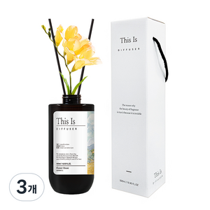 디스이즈명화 디퓨저 + 플라워 세트 500ml, 플라워하우스, 3개