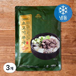 집밥장인 소고기무국 더블랙 (냉동), 600g, 3개