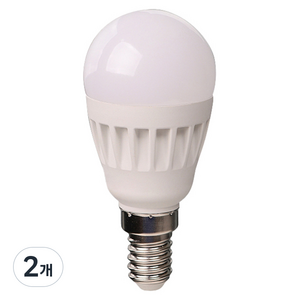 KDT LED 미니 크립톤 5W E14 전구, 전구색, 2개
