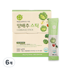 햇살듬뿍 양배추 스틱 30p, 450g, 6개