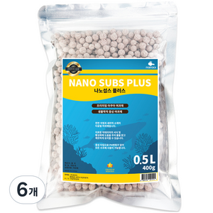 모비딕 나노섭스 플러스 다공질 여과재 0.5L, 6개