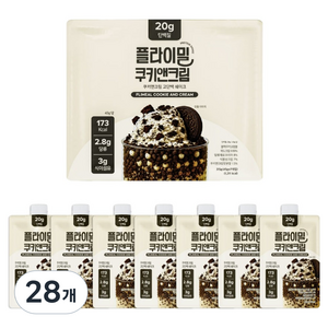플라이밀 단백질 쉐이크 쿠키앤크림, 45g, 28개