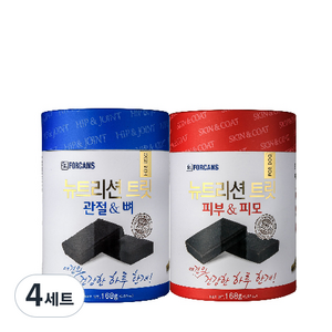 포켄스 강아지 트릿 영양제 2종 세트, 336g, 관절+피부, 4세트