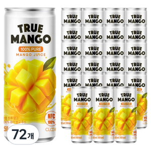 클룹 트루 퓨어 망고 주스, 72개, 250ml