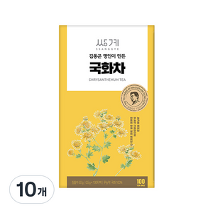 쌍계명차 김동곤 명인이 만든 국화차, 50g, 100개입, 10개, 500mg