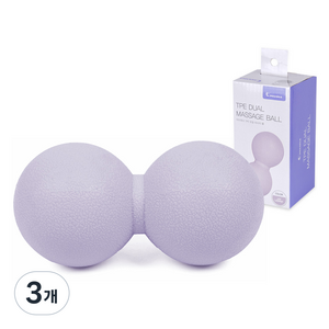 아이워너 TPE 듀얼 마사지 볼, 애쉬라벤더, 3개
