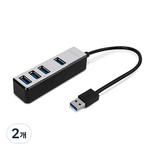 유니콘 USB3.0 무전원 4포트 허브 RH-4500, Dark Gray, USB3.0 4포트, 2개