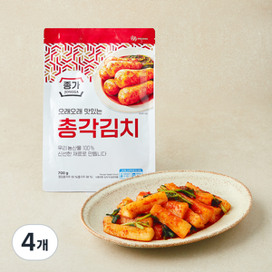 대상 종가 총각김치, 700g, 4개