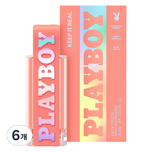 플레이보이 킵 잇 리얼 오드뚜왈렛, 40ml, 6개