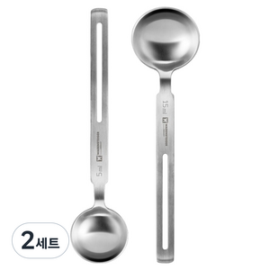 바겐슈타이거 스텐 계량스푼 5ml + 15ml 세트, 2세트