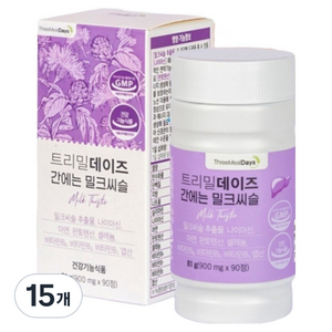 트리밀데이즈 간에는 밀크씨슬 81g, 90정, 15개