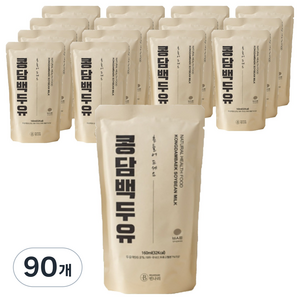 빈나리 콩담백 두유, 160ml, 90개