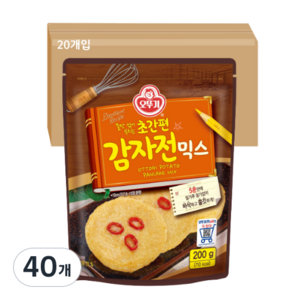 오뚜기 초간편 감자전믹스, 200g, 40개