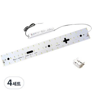 LED 욕실 주방 기판 세트 25W, 주광색, 4세트