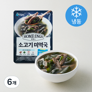 호밍스 초간편 소고기미역국 (냉동), 100g, 6개