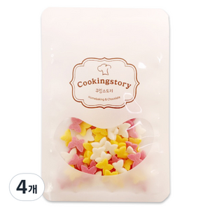 쿠킹스토리 슈가스프링클 버터플라이 빅 나비, 100g, 4개
