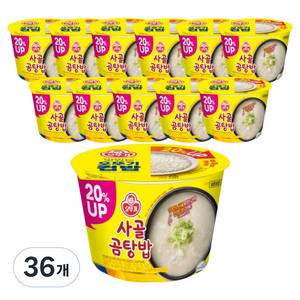 오뚜기 사골곰탕 컵밥, 197g, 36개