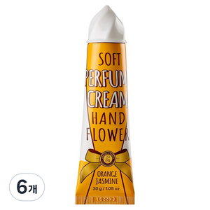 엔젤루카 2주만에 꽃모양 퍼퓸크림 핸드플라워 오렌지자스민, 30ml, 6개