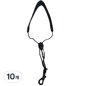 관악기 색소폰 멜빵 가죽 끈, 10개, 블랙
