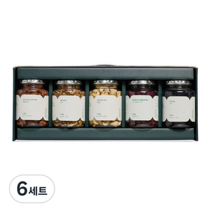 착한습관 견과 앤 건과일 5종 선물세트 1.02kg, 6세트
