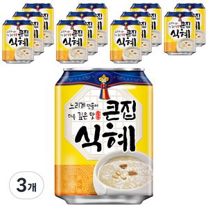 해태음료 큰집 식혜, 238ml, 36개
