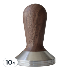 칼딘 크레마 우드 원목 핸들 커피 탬퍼 53mm, 월넛, 10개