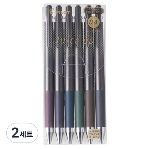 파이롯트 쥬스업 클래식 글로시 볼펜 0.4mm 6종 세트, 2세트, 혼합색상