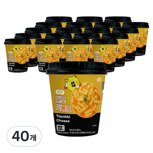 농가식품 멜로우빈 옐리 치즈 떡볶이, 115g, 40개