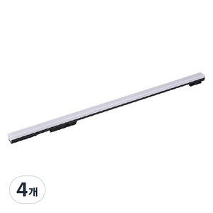 엘포스 LED TS LINE 30W 1200mm 레일조명, 블랙 + 주광색, 4개