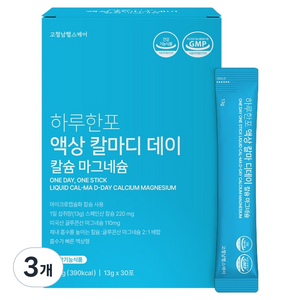 고철남헬스케어 하루한포 액상 칼마디 데이 칼슘 마그네슘 영양제 30p, 390g, 3개